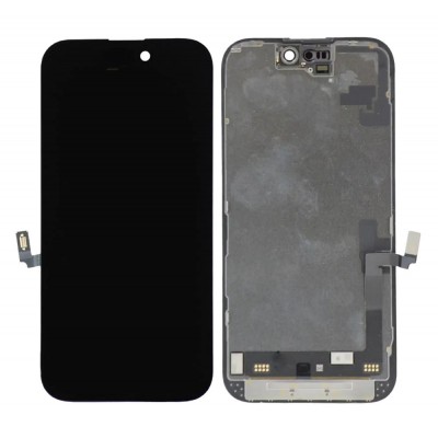 LCD with Touch Screen for Apple iPhone 16 - Black (display glass combo folder)