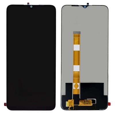 LCD with Touch Screen for Oppo A15s - Black (display glass combo folder)