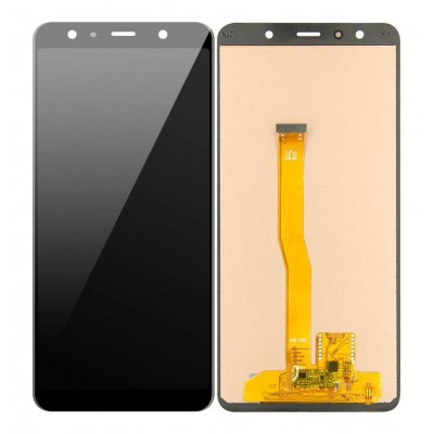 LCD with Touch Screen for Samsung Galaxy A7 2018 - Black (display glass combo folder)