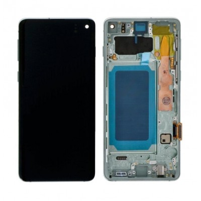 LCD with Touch Screen for Samsung Galaxy S10 - Black (display glass combo folder)