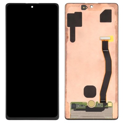 LCD with Touch Screen for Samsung Galaxy S10 Lite - Black (display glass combo folder)