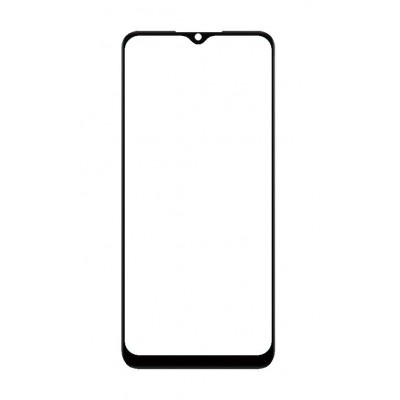 Front Glass for Oppo A15s - Black