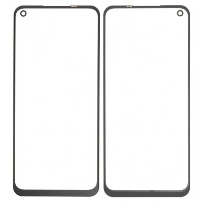 Front Glass for Oppo A74 5G - Black