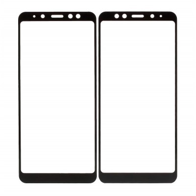 Front Glass for Samsung Galaxy A8 Plus 2018 - Black